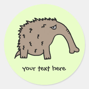 Anteater Runt Klistermärke