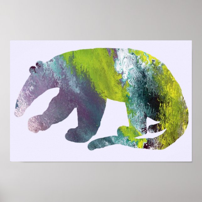 Anteater silhouette poster (Framsidan)