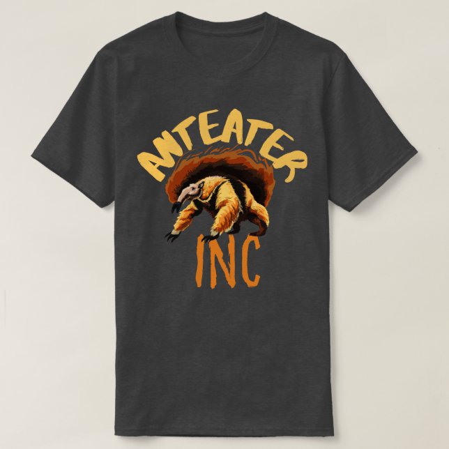 AnteaterFunny Anteater-Oljemålning T Shirt (Design framsida)