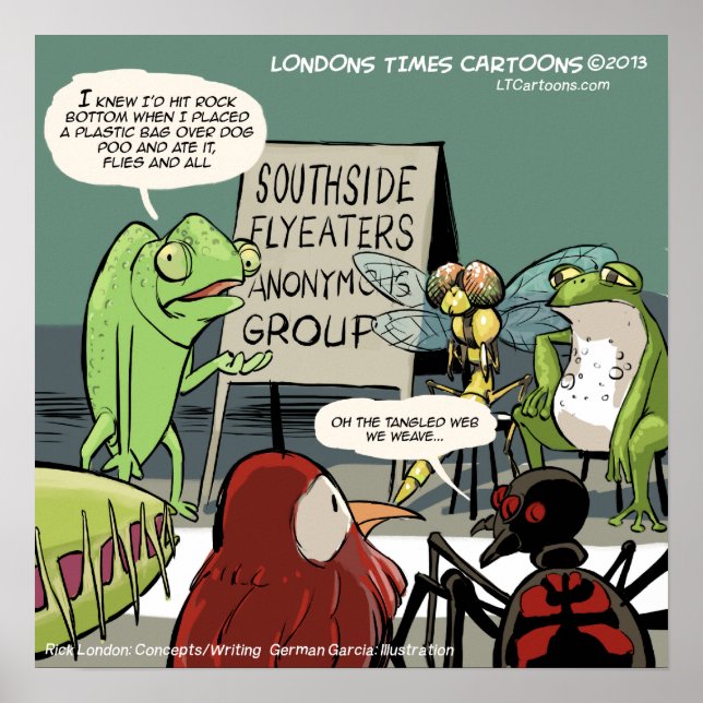 Anteaters Anonymous Funny 12-stegs Poster (Framsidan)