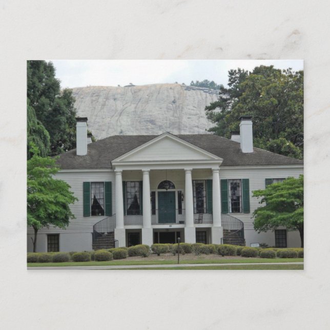 Antebellum Plantation House Stone Mountain Georgia Vykort (Framsida)