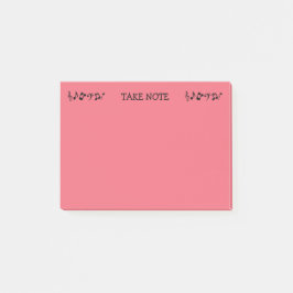 Anteckna Red Musik noter Post-it Block