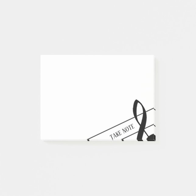 Anteckna Treble Clef Post-it Notes (Framsida)