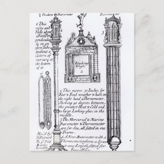 Antecknad illustration av Vänster, diagonal Vykort (Framsida)