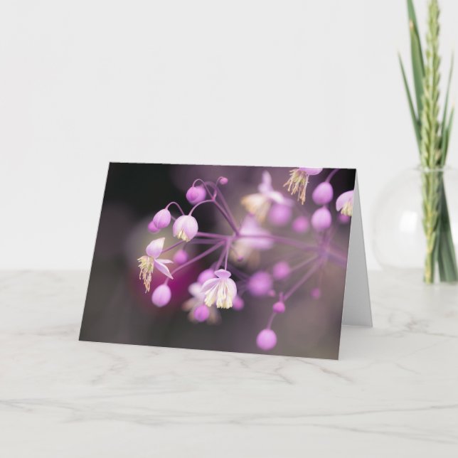 Anteckning för kinesiska avläsningsblommor kort (Framsida)