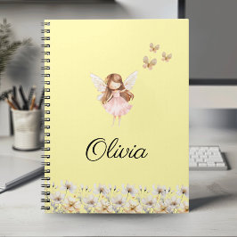 Anteckning för Personlig Namn (Fairy Cute Garden E Anteckningsbok