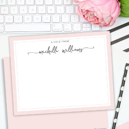  anteckning från  Elegant Calligraphy-skript Anteckningskort