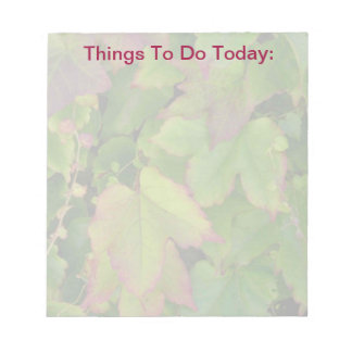 Anteckning - Lämna att göra Anteckningsblock