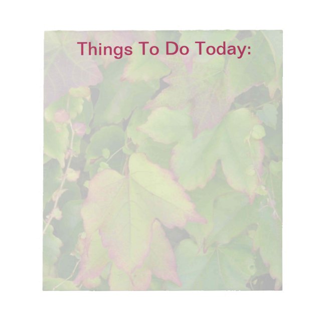 Anteckning - Lämna att göra Anteckningsblock (Framsida)