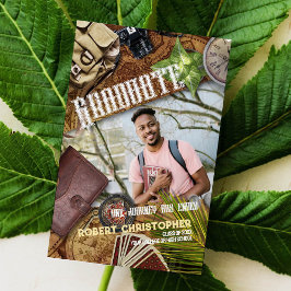 Anteckning om att anpassa Adventurer Studenten Inbjudningar