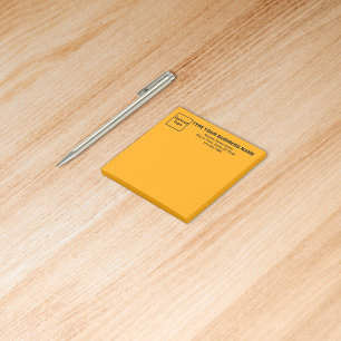 Anteckning om Business Orange Square sätter in det Post-it Block