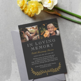 Anteckning om gult av andningsfoto i Loving Memory Meddelande