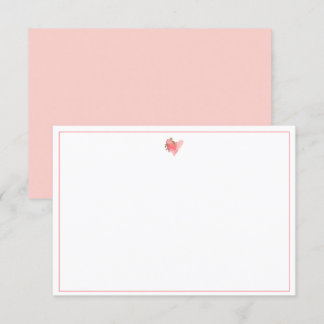 Anteckning om monogrammad Rosa Inbjudningar