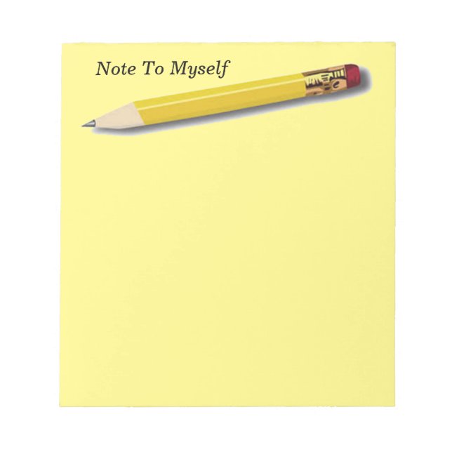 Anteckning till mig anteckningsblock (Framsida)