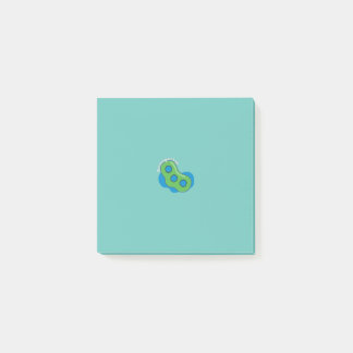Anteckningar efter det att nanopartiklar har passe post-it block