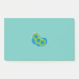 Anteckningar efter det att nanopartiklar har passe post-it block