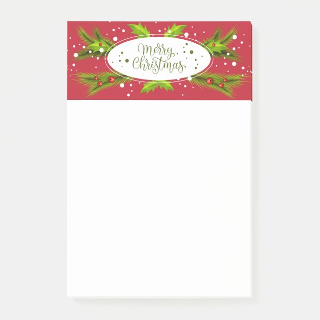 Anteckningar efter god jul post-it block (Framsida)