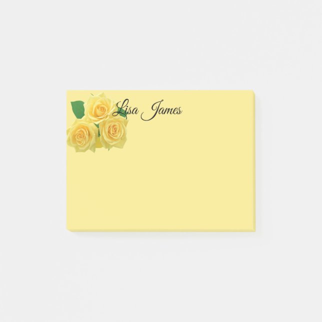 Anteckningar efter gul ros post-it block (Framsida)