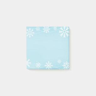 Anteckningar efter Helgdag Snöflingor Post-it Block