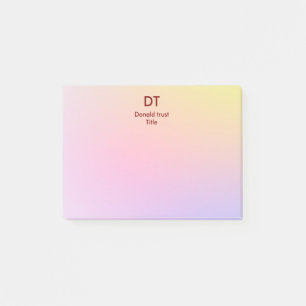 Anteckningar efter personlig post-it block