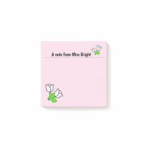 Anteckningar efter rosa ros