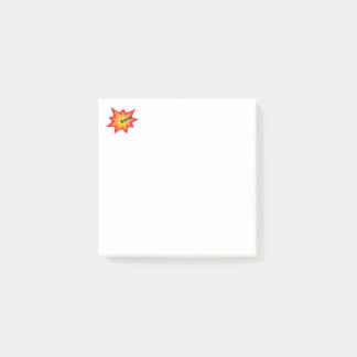 Anteckningar efter tecknad post-it block