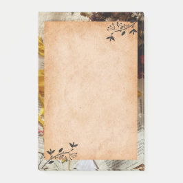 Anteckningar efter vintage post-it block