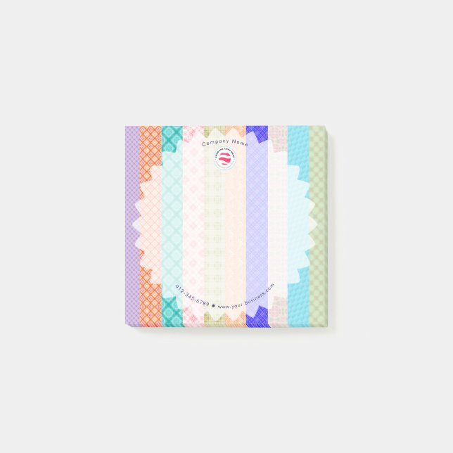 Anteckningar för befordring av snyggt - avståndsko post-it block (Framsida)