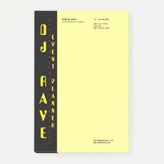 Anteckningar för DJ-händelserapport Post-it Block