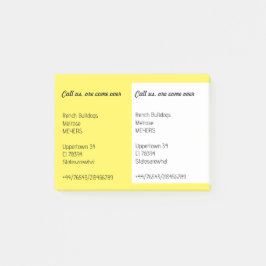 Anteckningar för flygblad post-it block