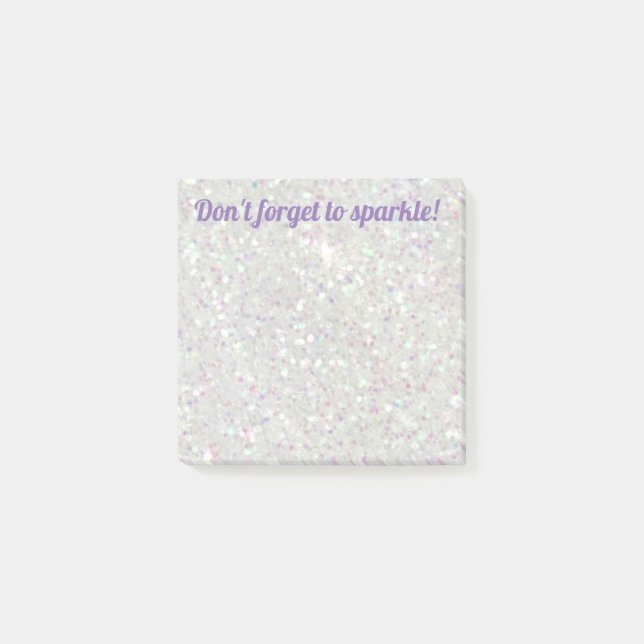 Anteckningar för Gnistran Girly Glitter Post-it Block (Framsida)
