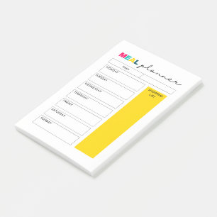 Anteckningar för Meal Planner Journal Post-it Block
