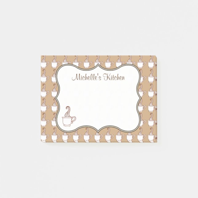 Anteckningar för personlig kaffepost post-it block (Framsida)