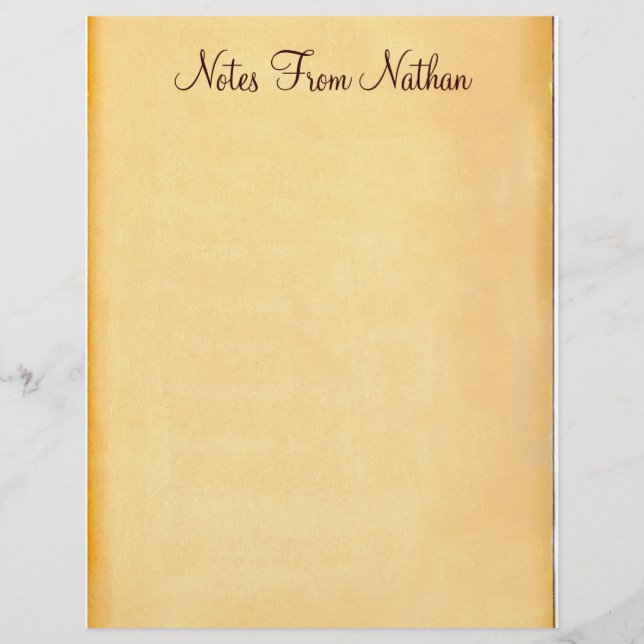 Anteckningar från.. Gamla Pappra brevhuvud (Framsida)