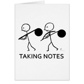 Anteckningar Hälsningskort