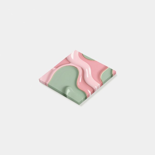 Anteckningar i stilfull grafik post-it block (Vinklad)