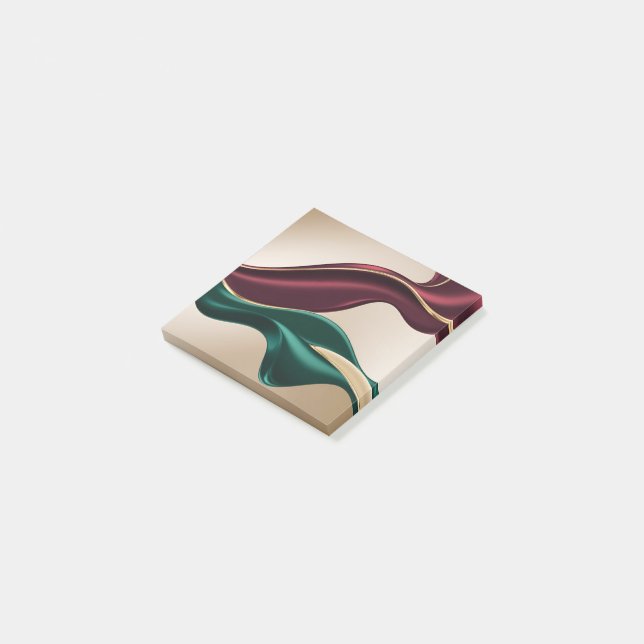 Anteckningar i stilfull grafisk design post-it block (Vinklad)
