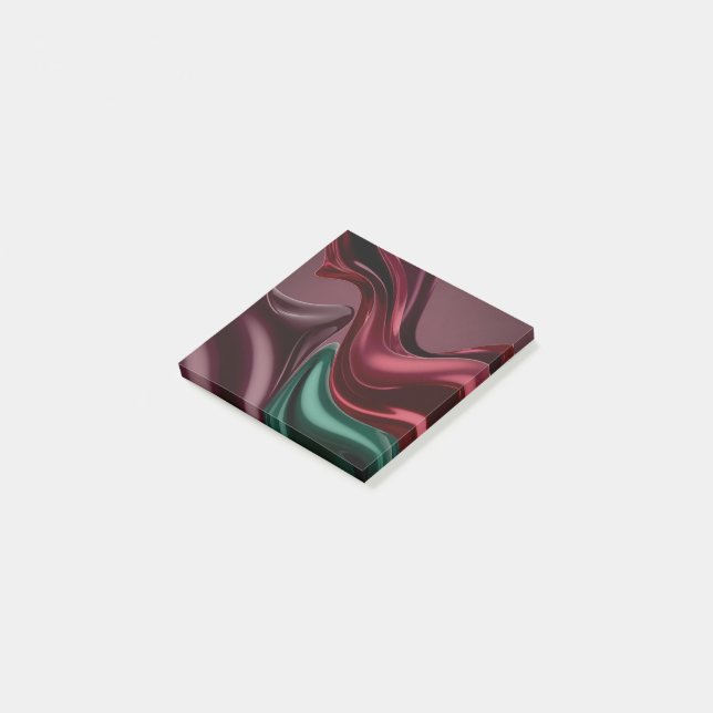 Anteckningar i stilfull grafisk design post-it block (Vinklad)