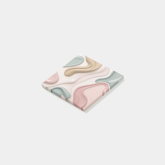 Anteckningar i stilfull grafisk design post-it block (Vinklad)