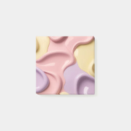Anteckningar i stilfull grafisk form post-it block