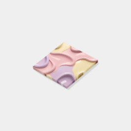Anteckningar i stilfull grafisk form post-it block