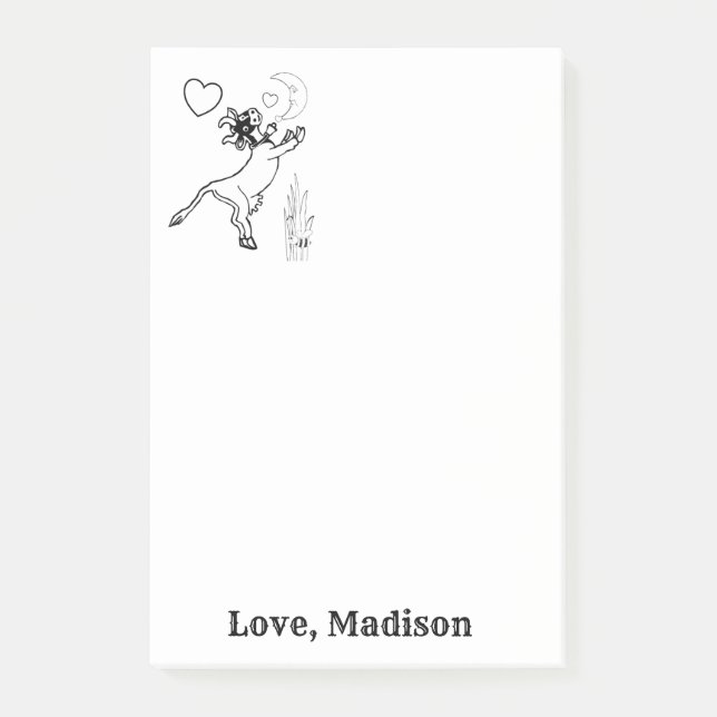 Anteckningar Ko Gräs Färg Post it-anteckning Post-it Block (Framsida)