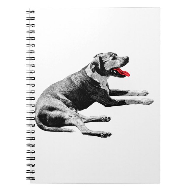 Anteckningar med en röd-Tunga Lounger Anteckningsbok (Framsidan)