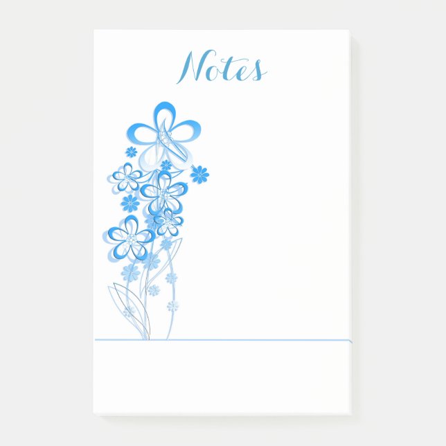 Anteckningar Office Hem Verksamhet Blossom Blommor Post-it Block (Framsida)