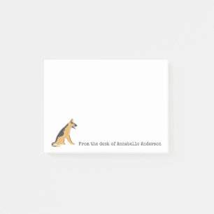 Anteckningar om anpassning av german shepard post-it block