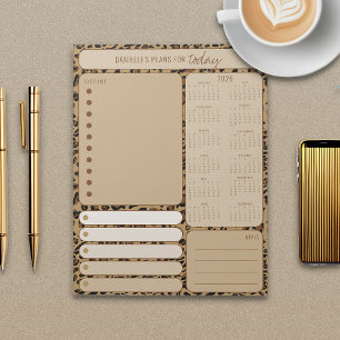 Anteckningar om att göra-lista för leopard 2026 anteckningsblock