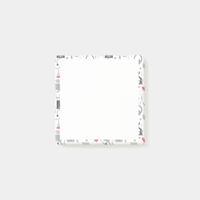 Anteckningar om medicinsk Fält Post-it Block (Framsida)