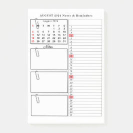 Anteckningar om modern minimal Elegant Post-it Block