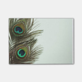 Anteckningar om peacock Feather PostIT Post-it Block