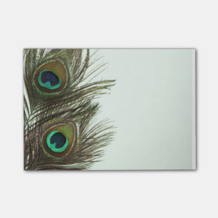 Anteckningar om peacock Feather PostIT Post-it Block